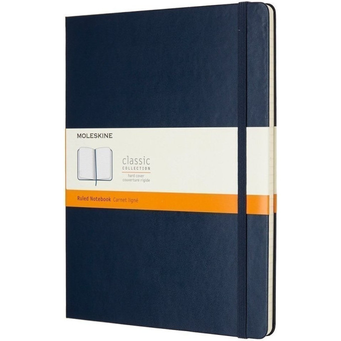 Записная книжка MOLESKINE Classic Large, в линейку, синий сапфир QP060B20